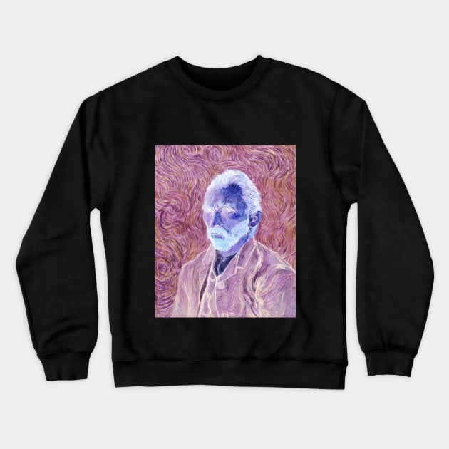 Van Gohg Interactive Negative Filter By Red&Blue Crewneck Sweatshirt by RedAndBlue